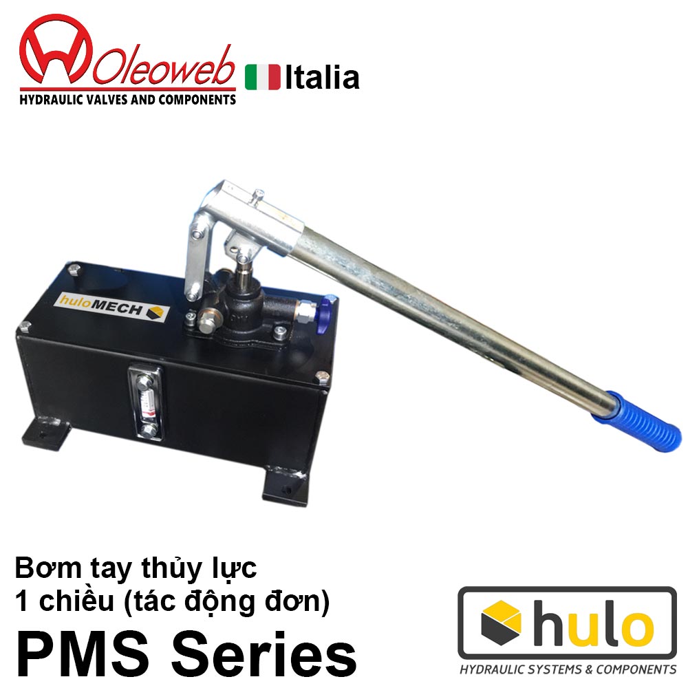 Bơm tay thủy lực một chiều PMS series Oleoweb Italia