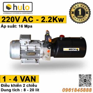 Thủy lực huloMECH - Nhà sản xuất xi lanh thủy lực hàng đầu Việt Nam 18 Bo nguon thuy luc 220V 2 chieu 1 van dieu khien