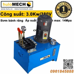 Thủy lực huloMECH - Nhà sản xuất xi lanh thủy lực hàng đầu Việt Nam 24 Bo Nguon Thuy Luc 3.0KW 380V – van tay