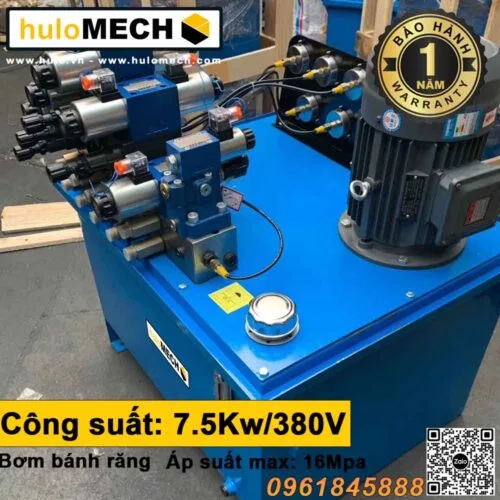 Bộ Nguồn Thủy Lực 7.5KW-380V – Trạm Nguồn Bơmbánh răng 16Mpa 1 van điều khiển - Copy