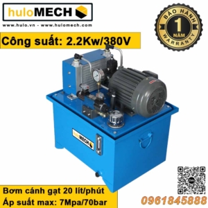 Thủy lực huloMECH - Nhà sản xuất xi lanh thủy lực hàng đầu Việt Nam 30 Bộ nguồn thủy lực bơm cánh gạt 2.2kw 7mpa