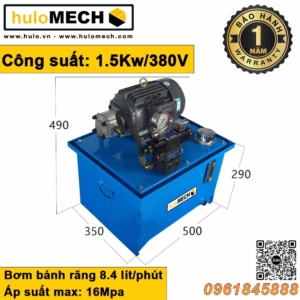 Thủy lực huloMECH - Nhà sản xuất xi lanh thủy lực hàng đầu Việt Nam 20 bộ nguồn thủy lực bơm bánh răng nằm ngang 1.5kw