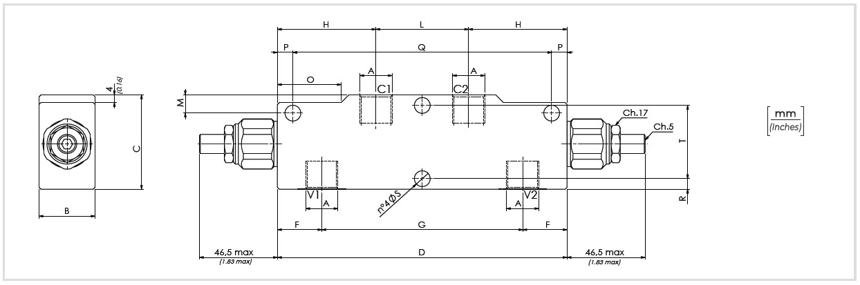 bản vẽ kích thước van cân bằng kép BVCD