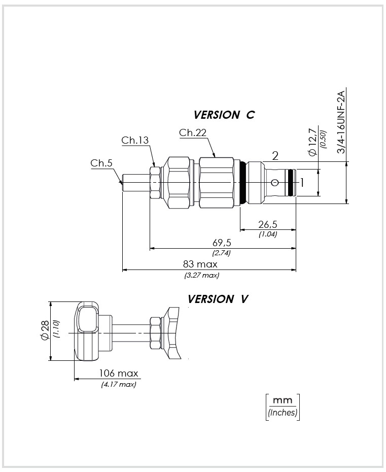 Bản vẽ kích thước van an toàn VMD10