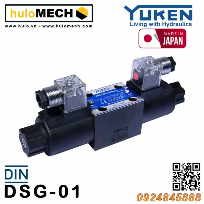 Van điều khiển điện từ Yuken DSG-01-3C2/3C3/3C4/3C9/3C10/3C12/3C6 Yuci-Yuken