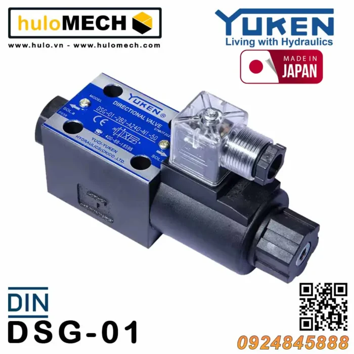 Van điều khiển điện từ Yuken DSG-01-3C2/3C3/3C4/3C9/3C10/3C12/3C6 Yuci-Yuken