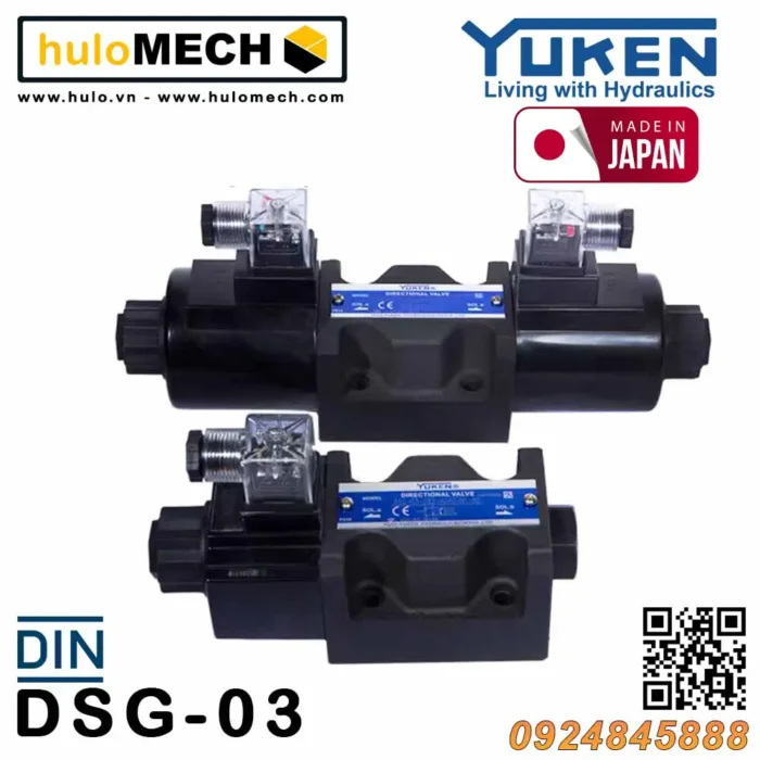 Van điều khiển điện từ Yuken DSG-03-3C2/3C3/3C4/3C9/3C10/3C12/3C6 Yuci-Yuken