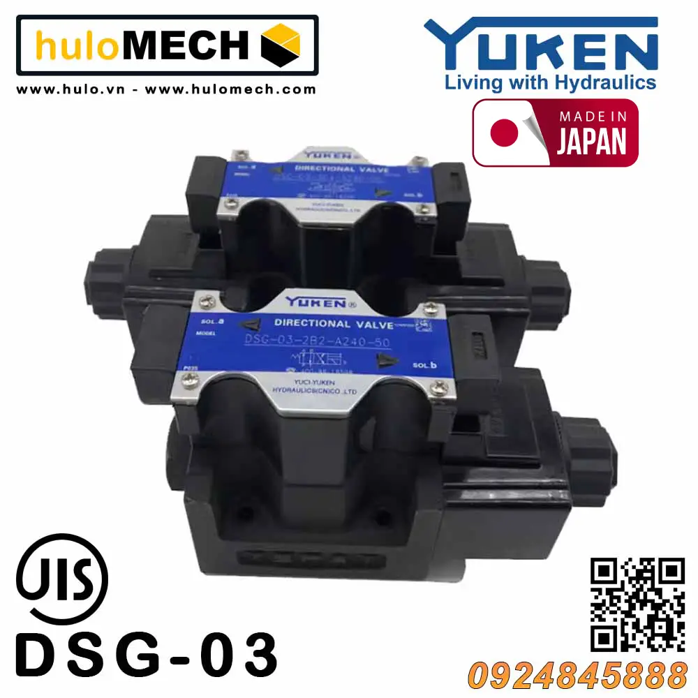 Van phân phối điện từ Yuken DSG-03-3C2/3C3/3C4/2B2/2B3B/3C12/3C60 Yuci-Yuken