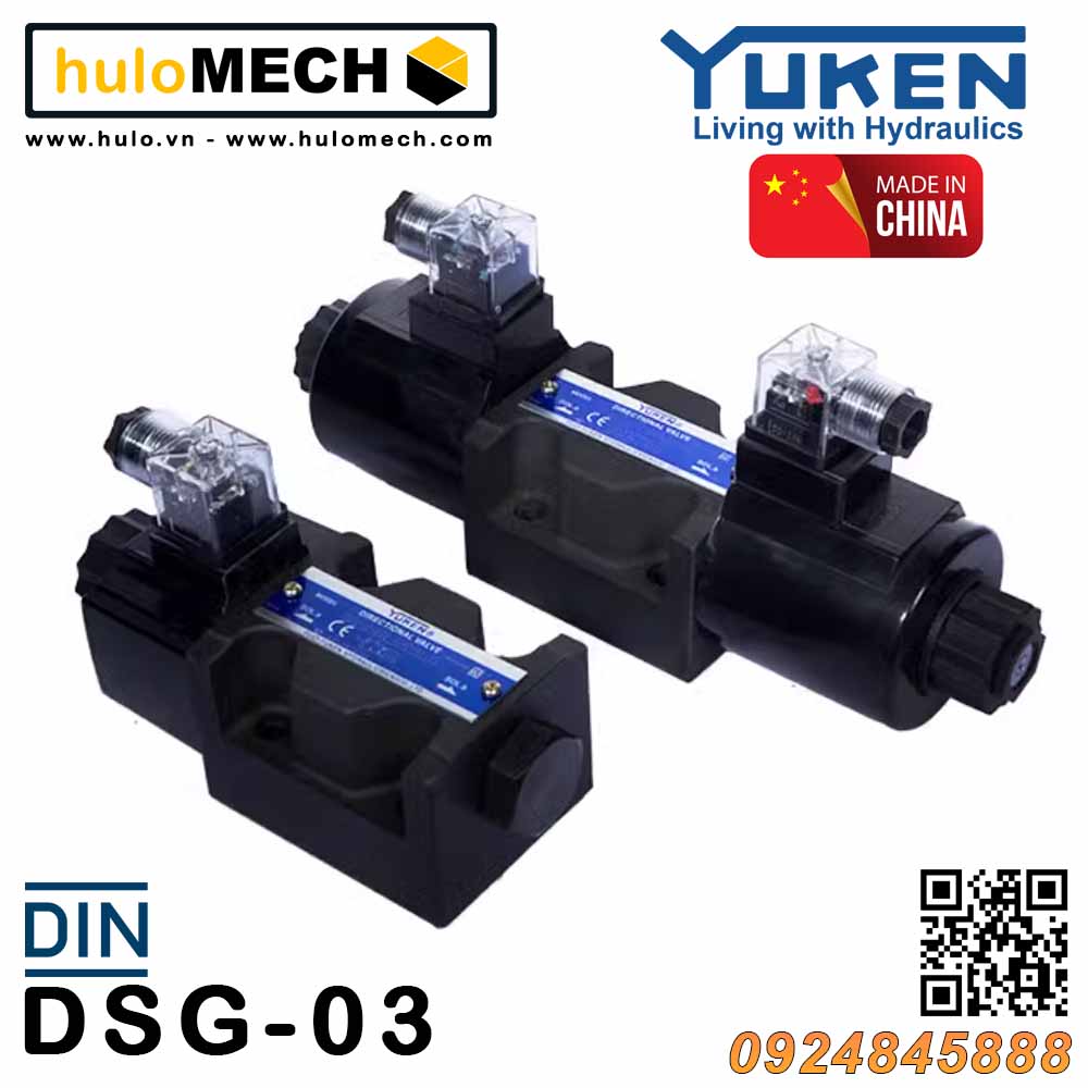 Van điều khiển điện từ Yuken DSG-03-3C2/3C3/3C4/3C9/3C10/3C12/3C6 Yuci-Yuken