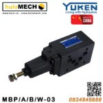 Van an toàn module Yuken MBP-03 , MBA/B/W-03