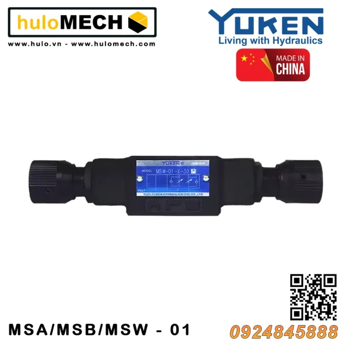 Van tiết lưu một chiều module Yuken MSA/MSB/MSW - 01 Yuci Yuken