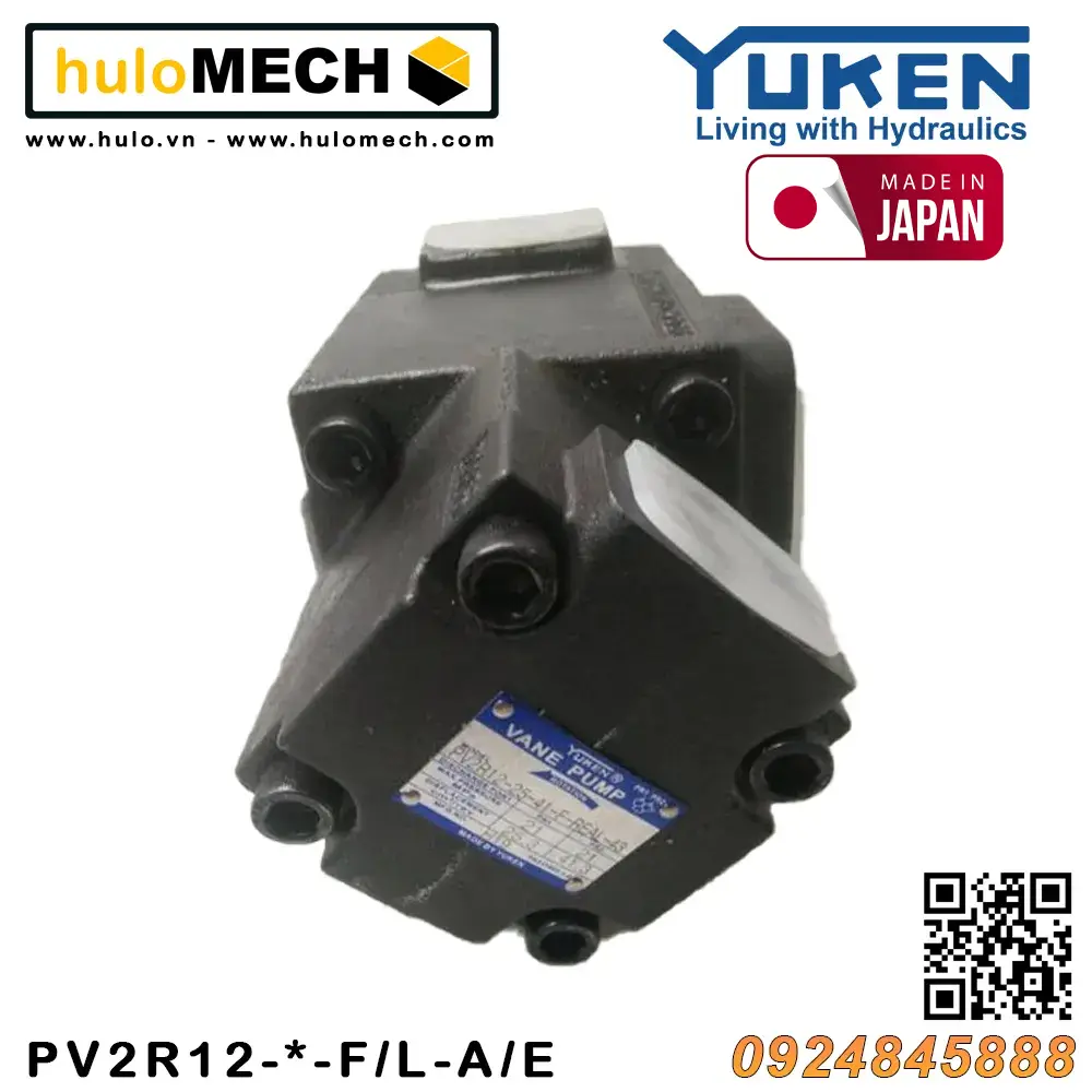 Bơm cánh gạt thủy lực PV2R12 (bơm kép) - Bơm Yuken PV2R series