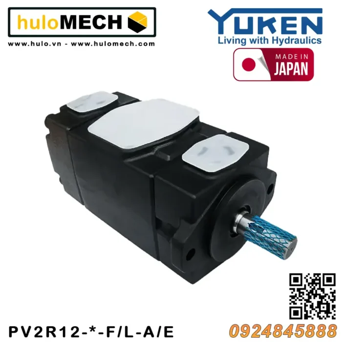 Bơm cánh gạt thủy lực PV2R12 (bơm kép) - Bơm Yuken PV2R series