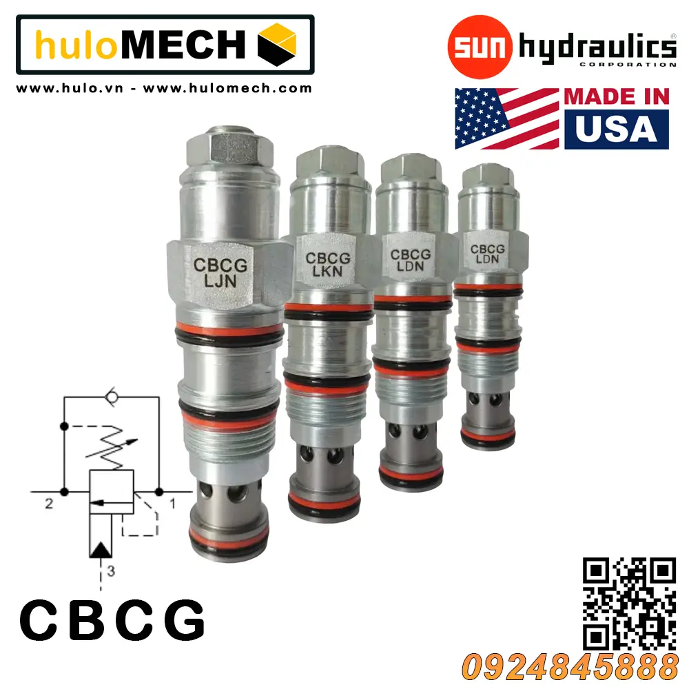Van cân bằng áp suất cartridge SUN Hydraulic CBCG