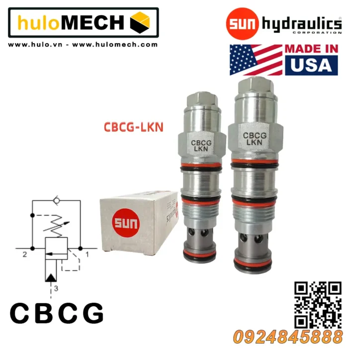 Van cân bằng áp suất cartridge SUN Hydraulic CBCG