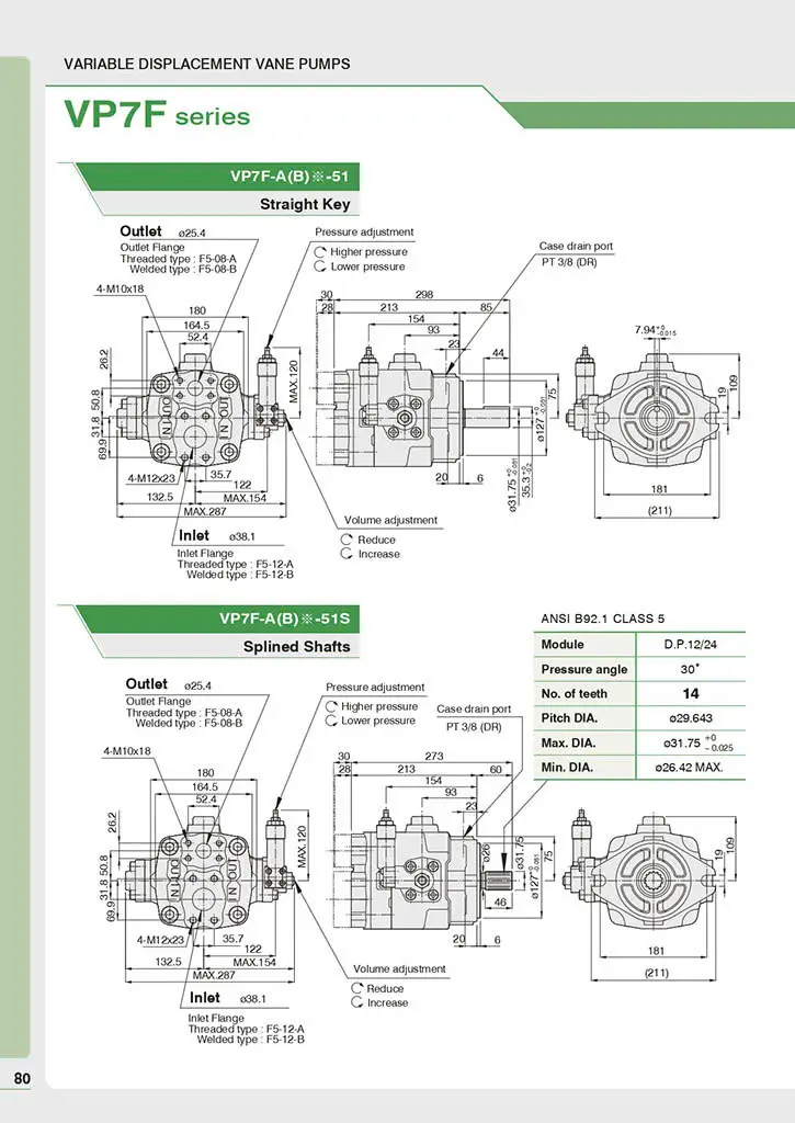 Bơm thuỷ lực cánh gạt ANSON VP7F-A