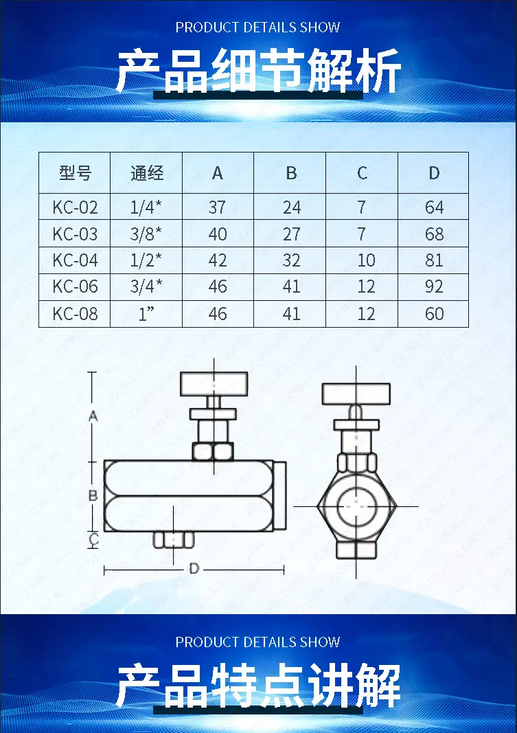 Van tiết lưu 1 chiều thuỷ lực KC-02-03-04-06-08