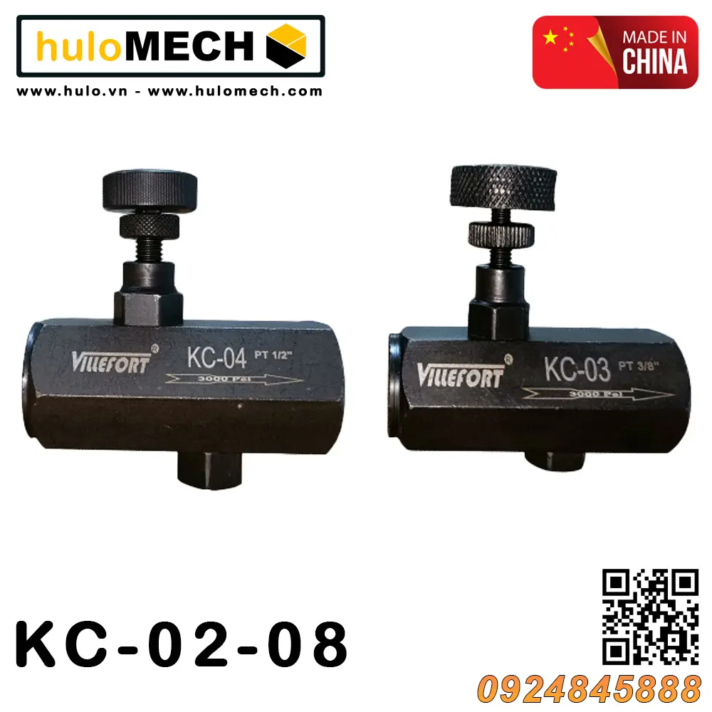 Van tiết lưu 1 chiều thuỷ lực KC-02-03-04-06-08