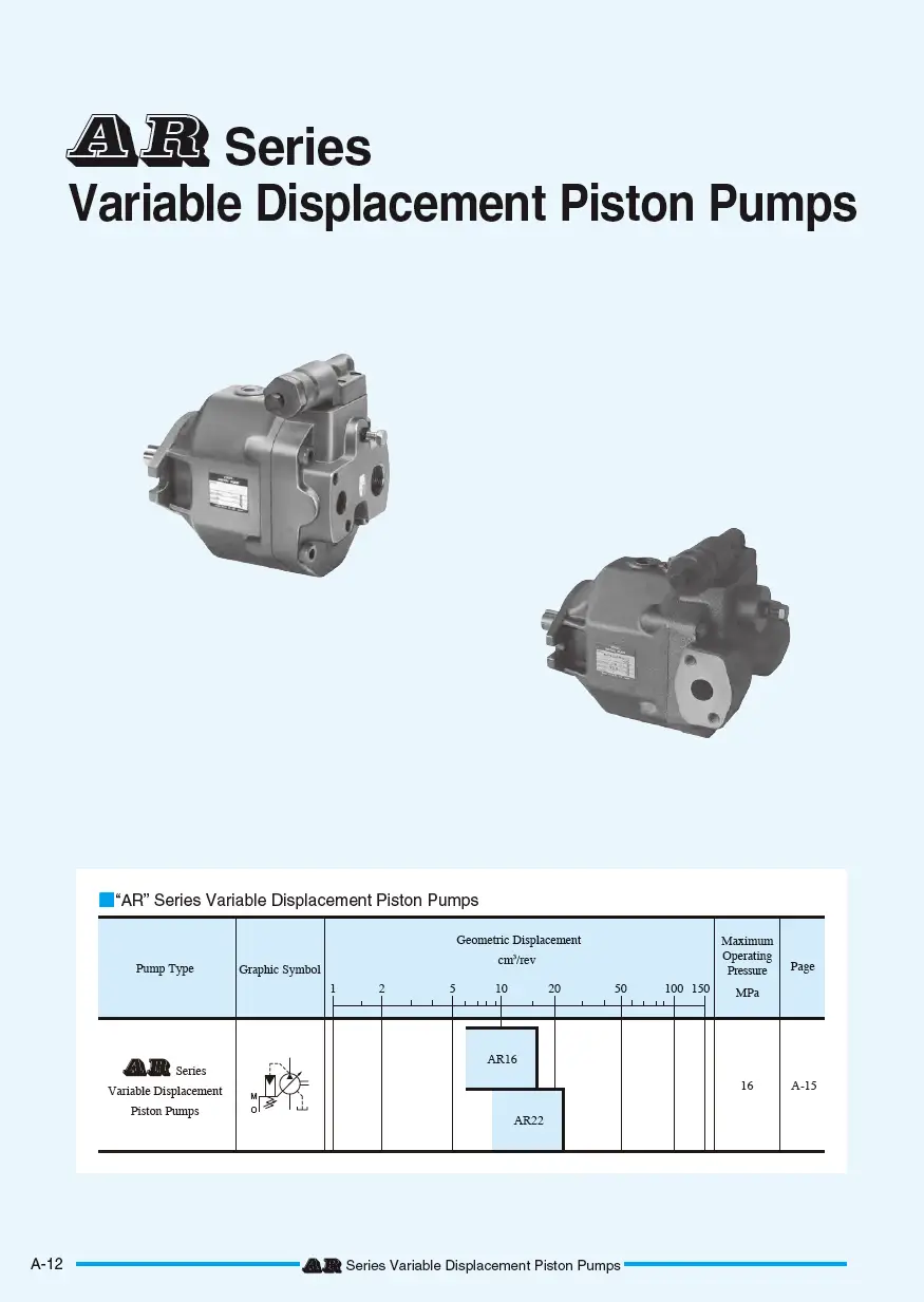Bơm thủy lực piston TOYOKEI AR series