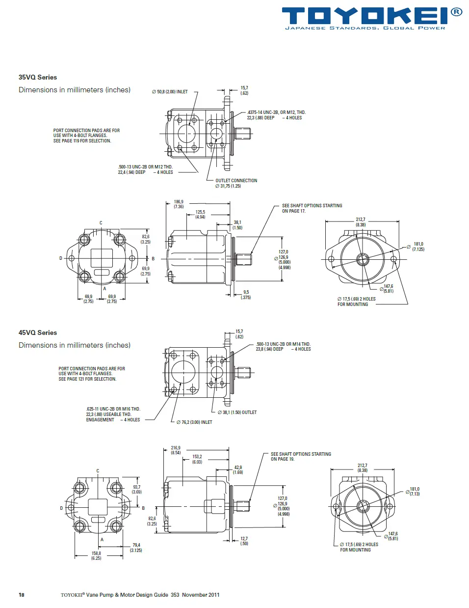 BƠM CÁNH GẠT THỦY LỰC 20VQ/25VQ/30VQ/45VQ-TOYOKEI