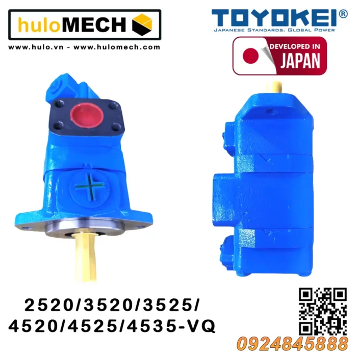 BƠM CÁNH GẠT THỦY LỰC 2520/3520/3525/4520/4525/4535-VQ (Bơm kép)-TOYOKEI