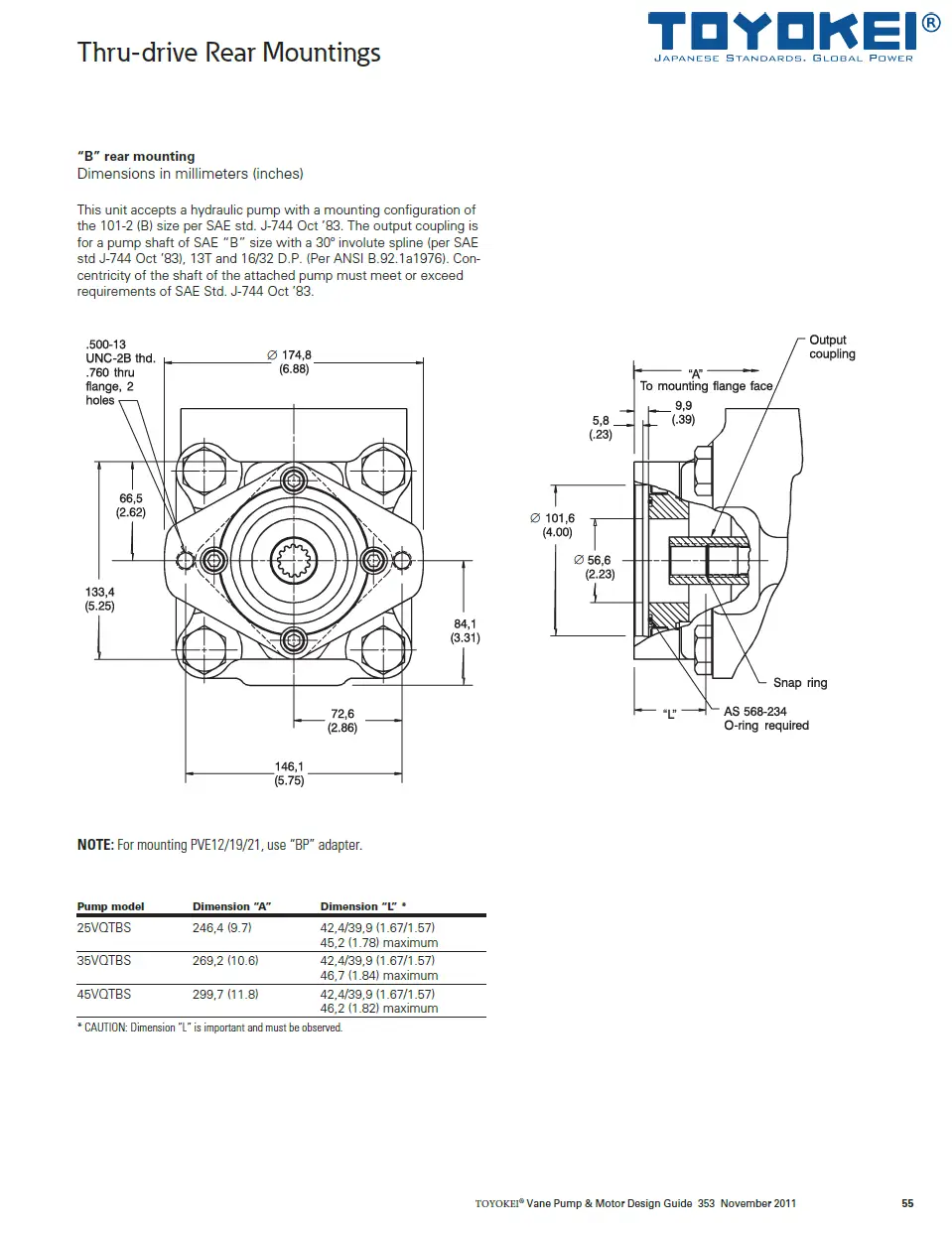 BƠM CÁNH GẠT THỦY LỰC 25VQT/35VQT/45VQT-TOYOKEI