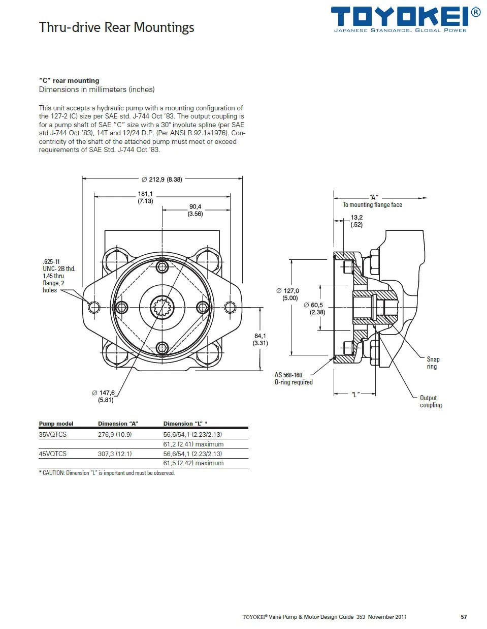 BƠM CÁNH GẠT THỦY LỰC 25VQT/35VQT/45VQT-TOYOKEI