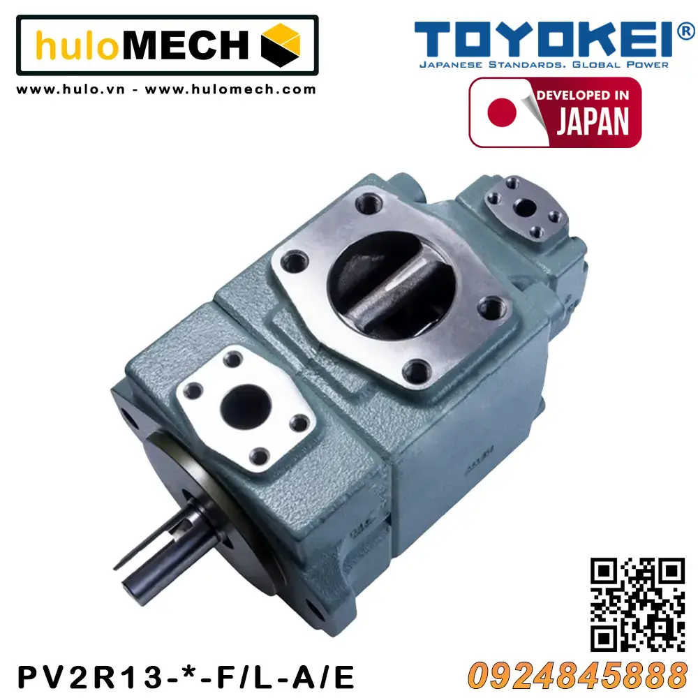 Bơm cánh gạt thủy lực PV2R13 (bơm kép) - Bơm TOYOKEI PV2R series