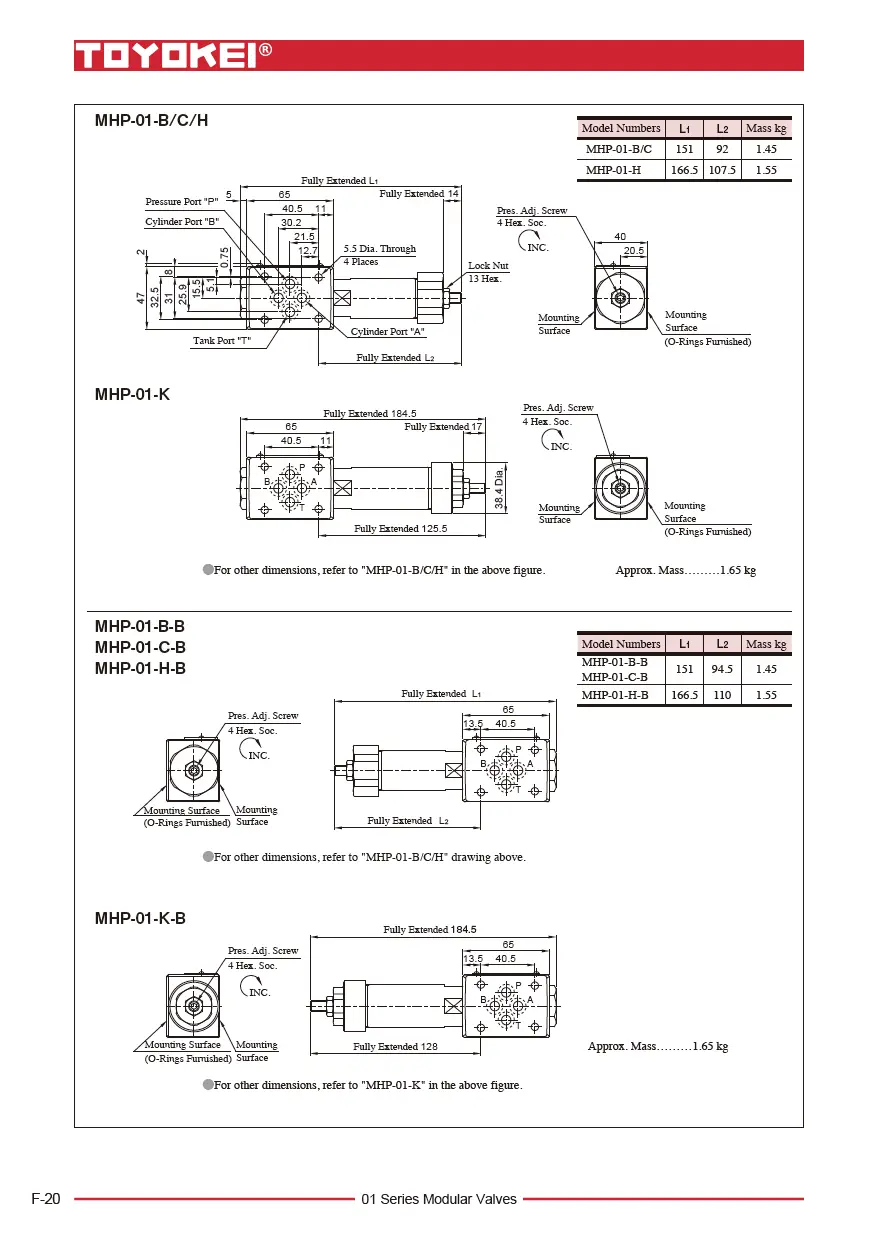 Van cân bằng module TOYOKEI MHP-01