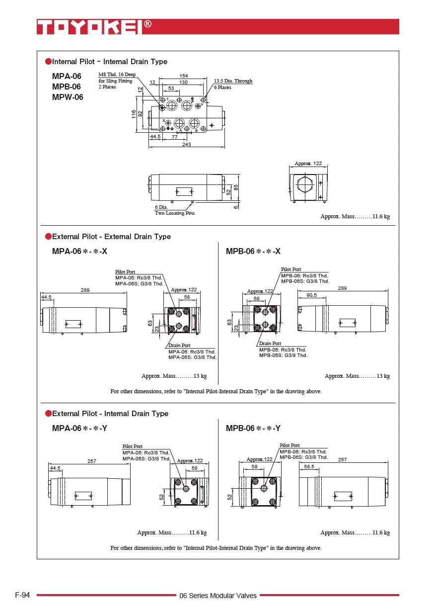Van chống lún module TOYOKEI MPW-06