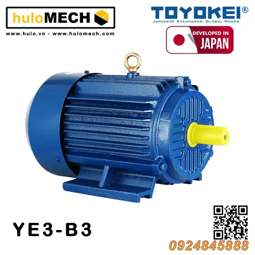 Động cơ điện 3 pha 380V/50Hz YE3-90AL/0,75kW-1,1kW-1.5kW-2.2kW TOYOKEI JAPAN / B14, B3, B34, B35, B5