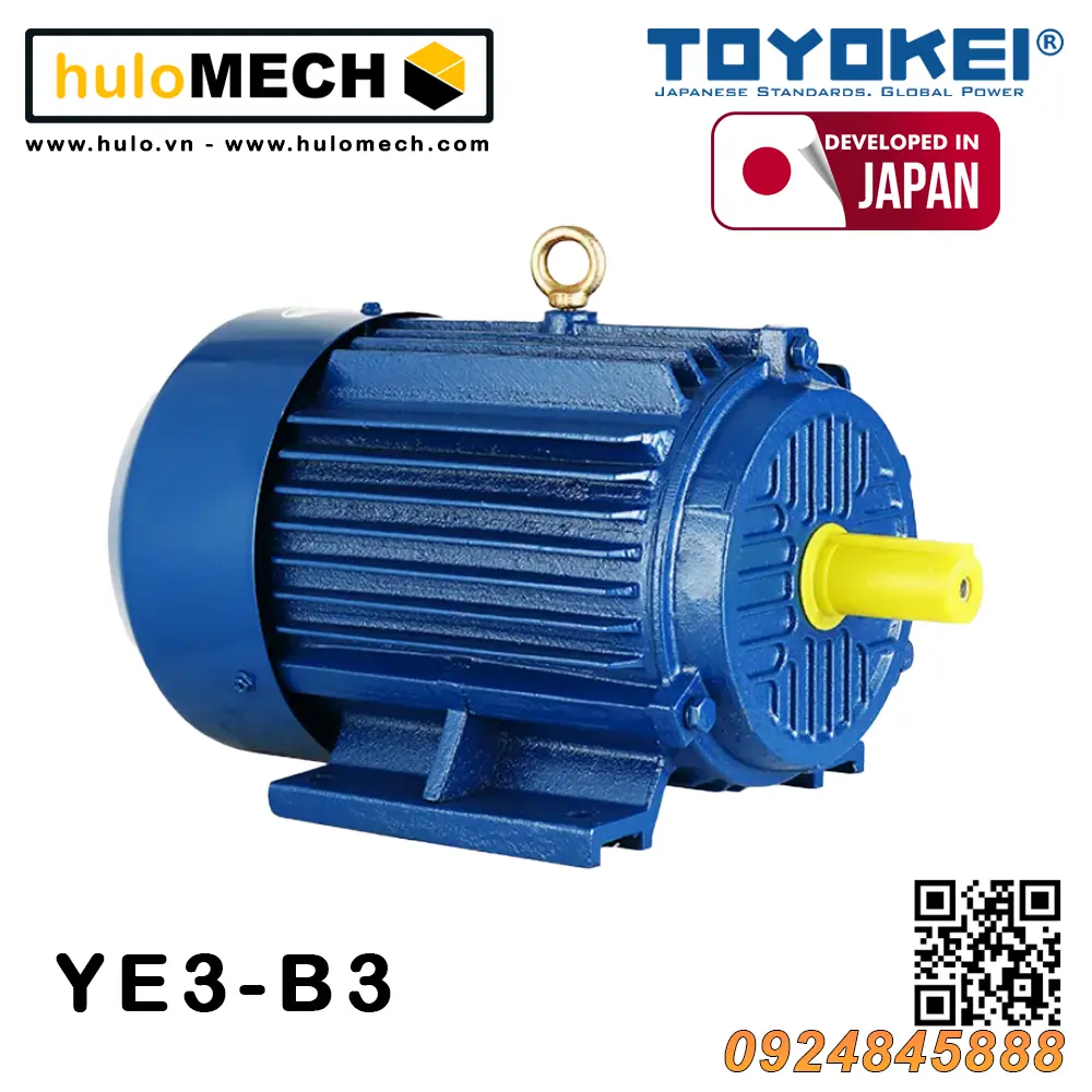 Động cơ điện 3 pha 380V/50Hz YE3-90AL/0,75kW-1,1kW-1.5kW-2.2kW TOYOKEI JAPAN / B14, B3, B34, B35, B5