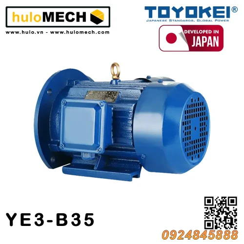 Động cơ điện 3 pha 380V/50Hz YE3-80AL/0,75kW-1,1kW TOYOKEI JAPAN / B14, B3, B34, B35, B5