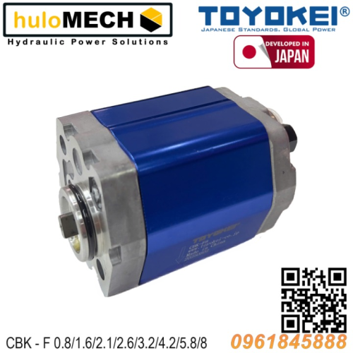 Bơm thuỷ lực bánh răng TOYOKEI CBK-F 0.8/1.6/2.1/2.6/3.2/4.2/5.8/8
