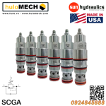 Van cân bằng áp suất cartridge SUN Hydraulic SCGA - LWN/LCN/LBN/LEN/LAN