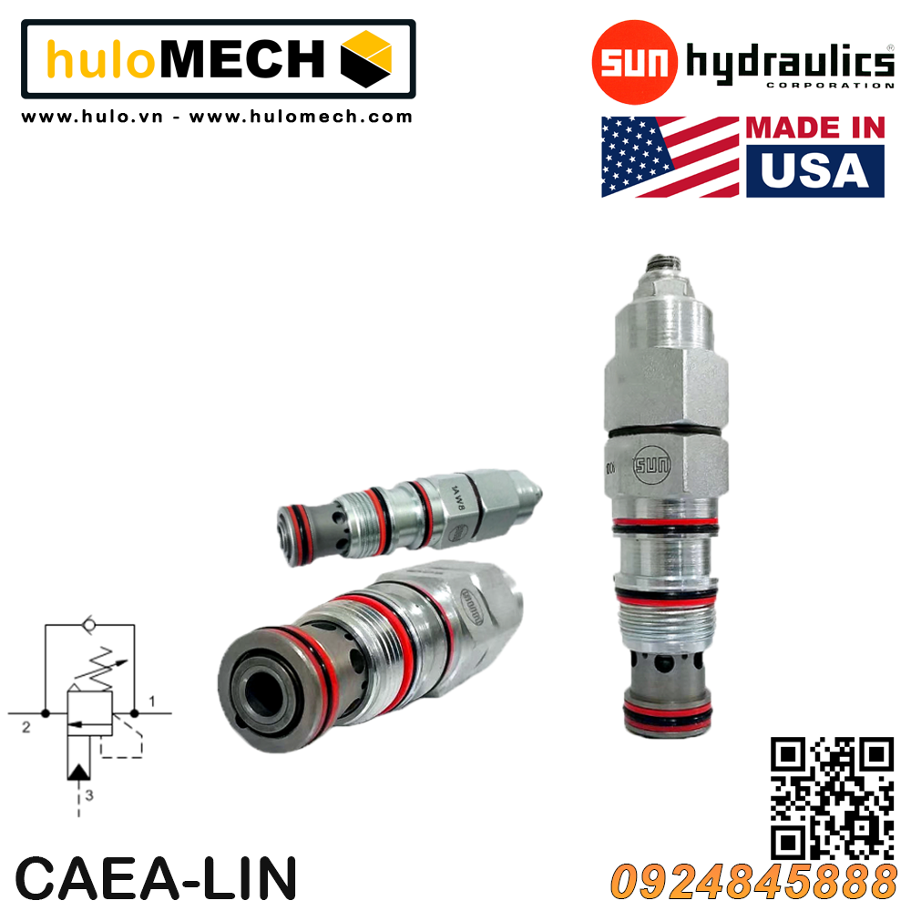Van cân bằng áp suất cartridge SUN Hydraulics CAEA - LHN/LIN