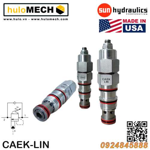 Van cân bằng áp suất cartridge SUN Hydraulics CAEK - LHN