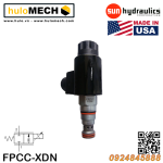 Van cân bằng áp suất cartridge SUN Hydraulics FPCC - XCN/XDN/MCN/MDN