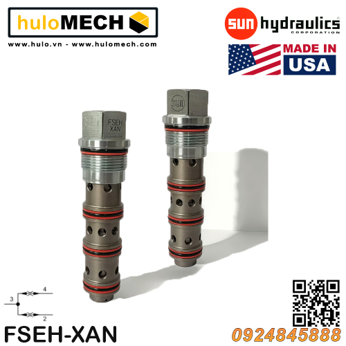 Van cân bằng áp suất cartridge SUN Hydraulics FSEH - XAN