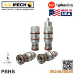 Van cân bằng áp suất cartridge SUN Hydraulics PBHB - LAN/LCN/LBN/LWN/LDN/LEN/LNN/LQN/LKN/8DN/8WN