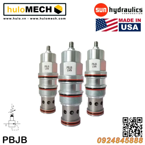 Van cân bằng áp suất cartridge SUN Hydraulics PBJB - LAN/LWN/LBN/LCN/LHN/LEN/LNN/LQN