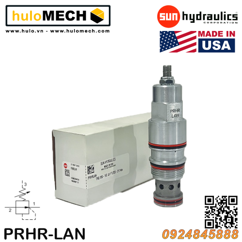 Van cân bằng áp suất cartridge SUN Hydraulics PRHR - LWN/LAN