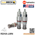 Van cân bằng áp suất cartridge SUN Hydraulics RDHA - LAN/LWN/LBN/LCN/LSN/LEN/LDN