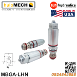 Van cân bằng áp suất cartridge SUN Hydraulics MBGA-LHN/LJN/XKN/XMN