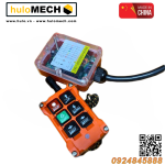 Bộ điều khiển từ xa không dây công nghiệp DC 12V 24V chống nước dùng cho ben nâng, cần cẩu điện, tời, nâng hạ