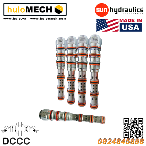 Van cân bằng áp suất cartridge SUN Hydraulics DCCC-XAN/XBN/XCN/XFN/XHN/XNN/XRN/XTN/XWN/XXN/XYN