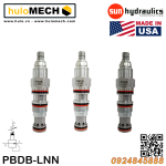Van cân bằng áp suất cartridge SUN Hydraulics PBDB-LAN/LBN/LCN/LDN/LEN/LGN/LKN/LNN/LPN/LQN/8WN/8DN